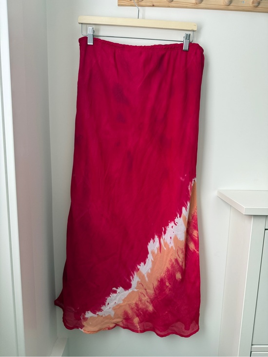 Penningtons Dresses & Skirts - Plus Size - Penningtons Pink/Red Tie-Dye Maxi Skirt